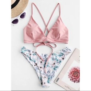 ZAFUL Floral Bikini NWT